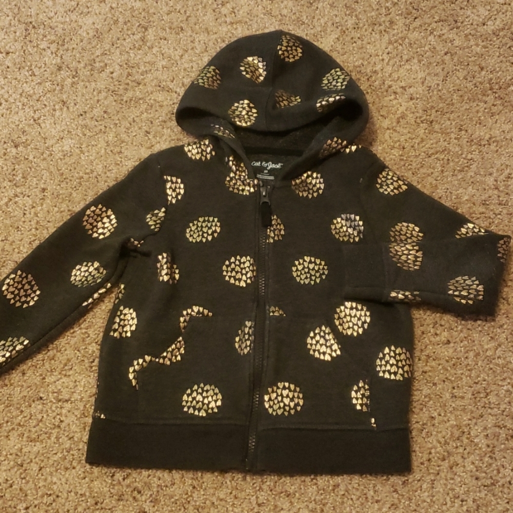 Cat & jack full zip sweatshirt